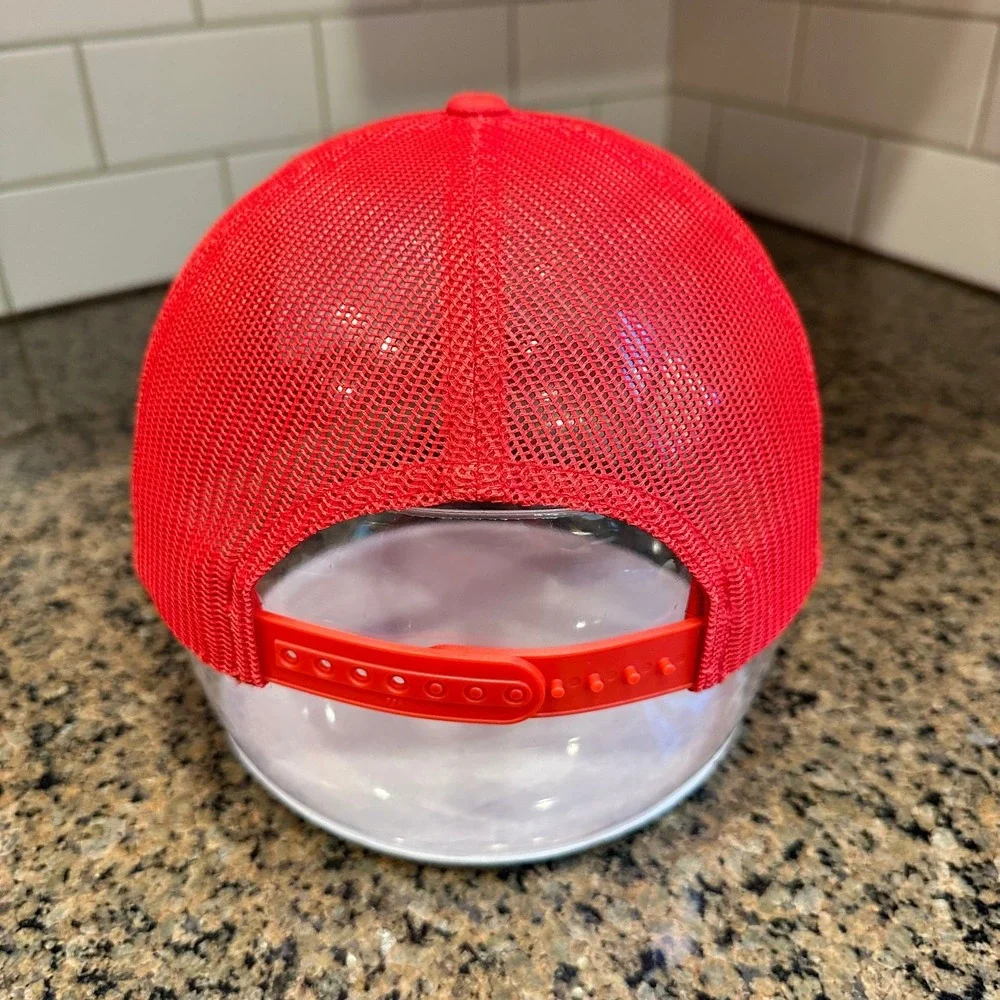 Parker McCollum Yupoong The Classics Trucker Hat Snapback Red White